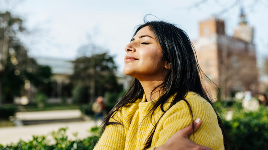 Woman Getting Vitamin D from the Sun 