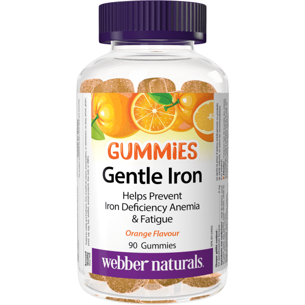 Gentle Iron Gummies 90 Gummies Orange, image-hi-res