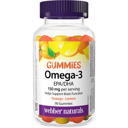 Omega-3 Gummies EPA/DHA 150 mg, Orange · Lemon for Webber Naturals|v|hi-res|WN3684