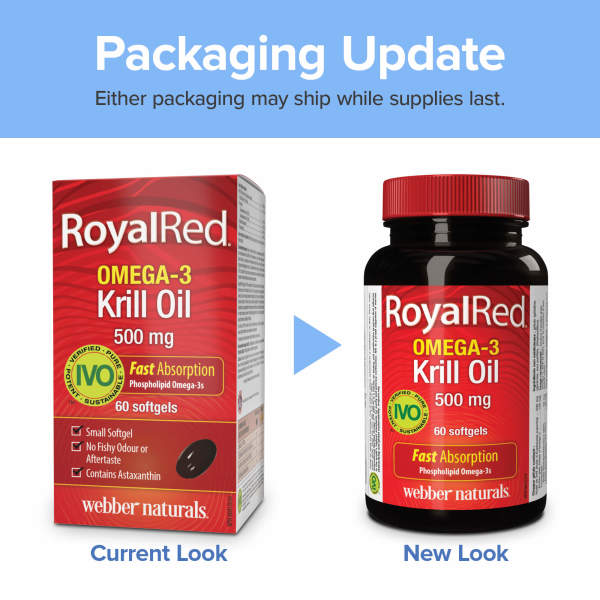 RoyalRed® Omega-3 Krill Oil 500 mg for Webber Naturals|v|hi-res|WN3390