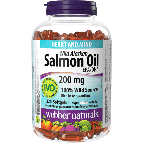 Wild Alaskan Salmon Oil EPA/DHA 200 mg for Webber Naturals|v|hi-res|WN3396