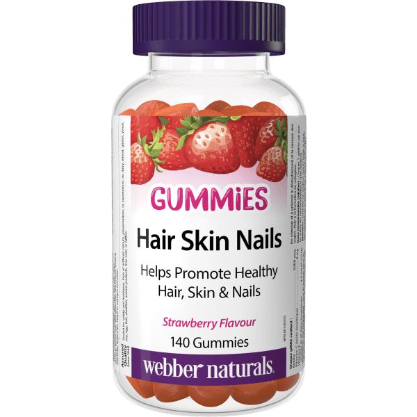 Hair Skin Nails Gummies 140 Gummies Strawberry, image-hi-res