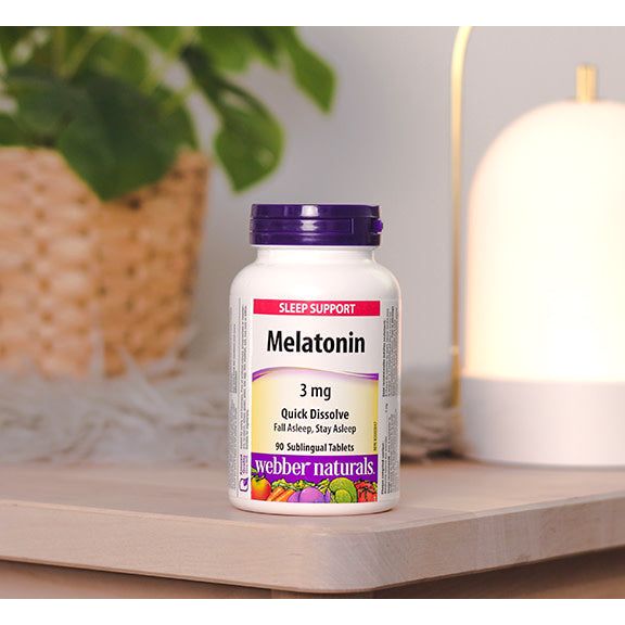 Melatonin Quick Dissolve 3 mg for Webber Naturals|v|hi-res|WN3600
