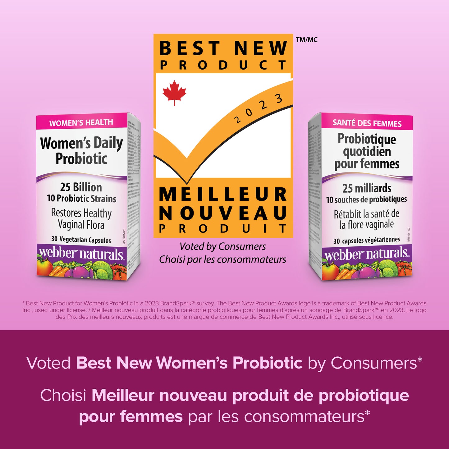 specifications-Women’s Daily Probiotic 25 Billion for Webber NaturalsWN3901