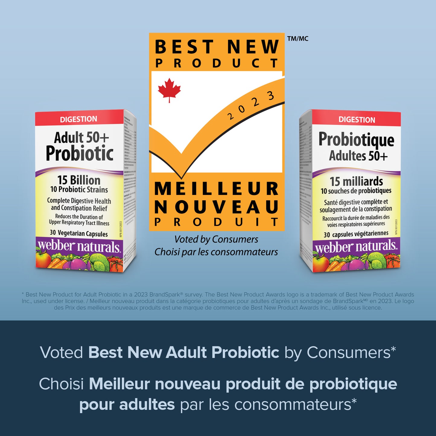 specifications-Adult 50+ Probiotic 15 Billion for Webber NaturalsWN3898