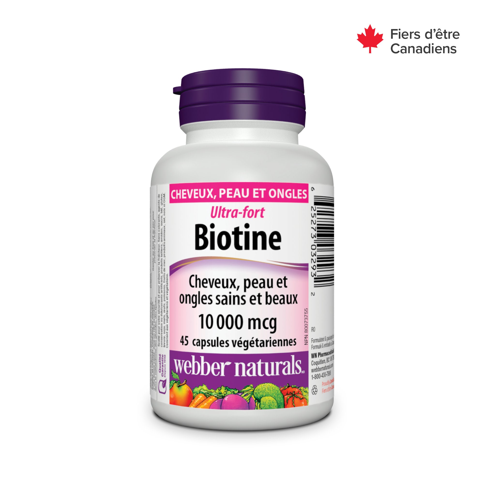 Extra Strength Biotin 10,000 mcg for Webber Naturals|v|hi-res|WN3293