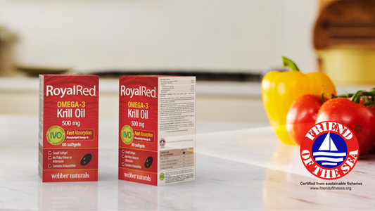 RoyalRed Omega-3 Krill Oil from Webber Naturals is Friend of the Sea certified