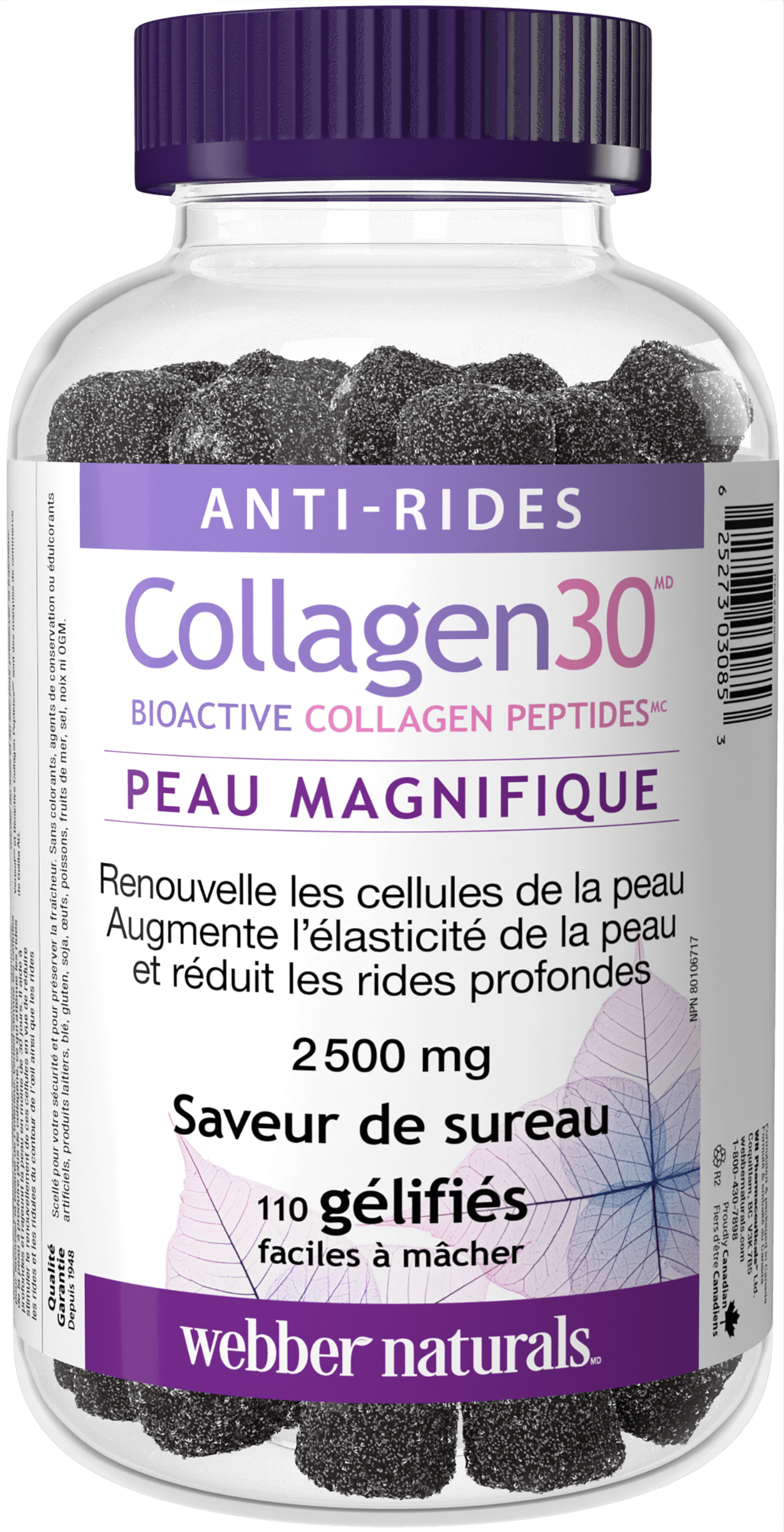 Collagen30(MD) Bioactive Collagen Peptides(MC) 2500 mg Saveur de sureau for Webber Naturals|v|hi-res|WN3085