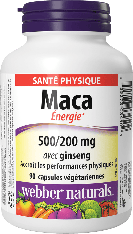 Maca avec ginseng 500/200 mg for Webber Naturals|v|hi-res|WN3450