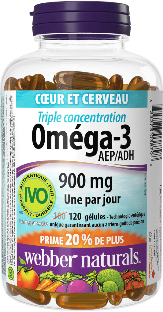 Triple Concentration Oméga-3 900 mg AEP/ADH for Webber Naturals|v|hi-res|WN3879