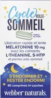 Cycle veille-sommeil Mélatonine avec L-théanine, 5-HTP et plantes aide-sommeil