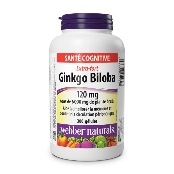 Ginkgo Biloba Extra-fort 120 mg gélules for Webber Naturals|v|hi-res|WN5182