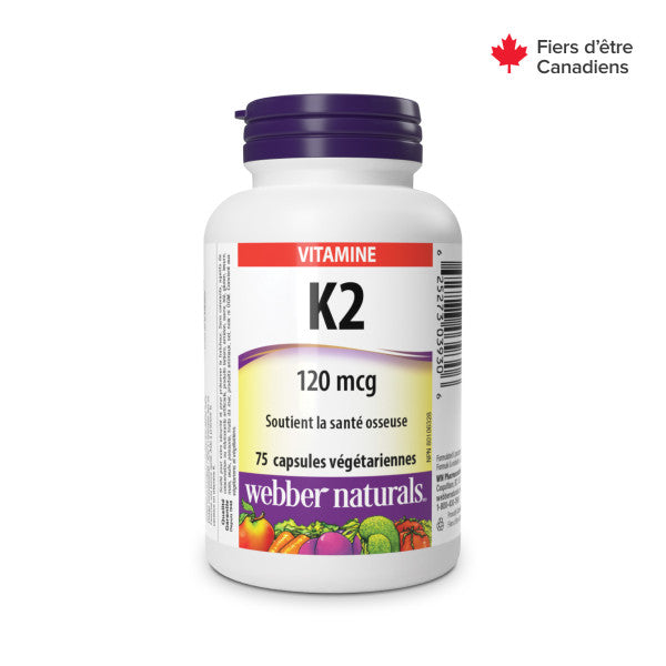 Vitamin K2 120 mcg for Webber Naturals|v|hi-res|WN3930