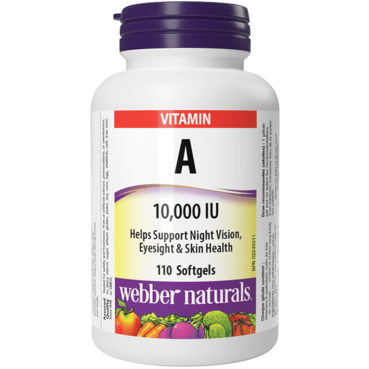 Vitamin A 10,000 IU for Webber Naturals|v|hi-res|WN3932