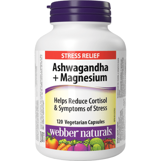 Ashwagandha + Magnesium   120 Vegetarian Capsules, image-hi-res