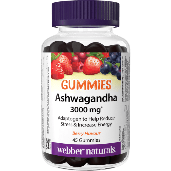 Ashwagandha Gummies Berry for Webber Naturals|v|hi-res|WN3942