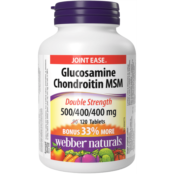 Glucosamine Chondroitin MSM Double Strength  500/400/400 mg  120 Tablets, image-hi-res
