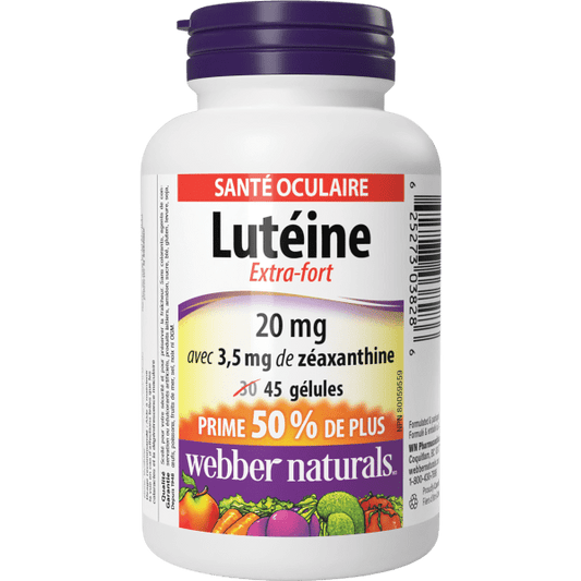 Lutéine avec Zéaxanthine Extra-Fort 20 mg for Webber Naturals|v|hi-res|WN3828