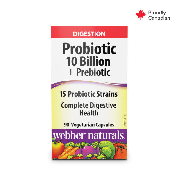 Probiotic 10 Billion + Prebiotic for Webber Naturals|v|hi-res|WN3941