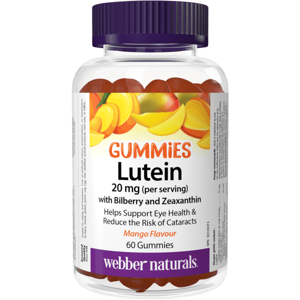 Lutein Gummies 20 mg with Bilberry and Zeaxanthin  for Webber Naturals|v|hi-res|WN3939