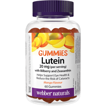 Lutein Gummies 20 mg with Bilberry and Zeaxanthin  for Webber Naturals|v|hi-res|WN3939