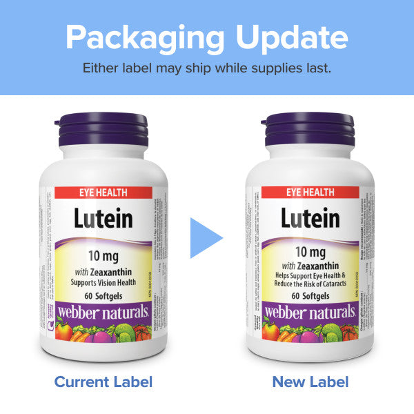 Lutein with Zeaxanthin 10 mg for Webber Naturals|v|hi-res|WN3366