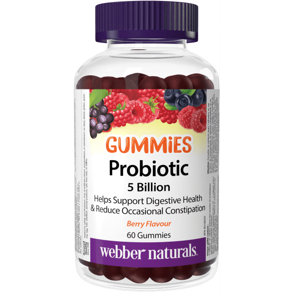 Probiotic 5 Billion Gummies  Berry for Webber Naturals|v|hi-res|WN3943