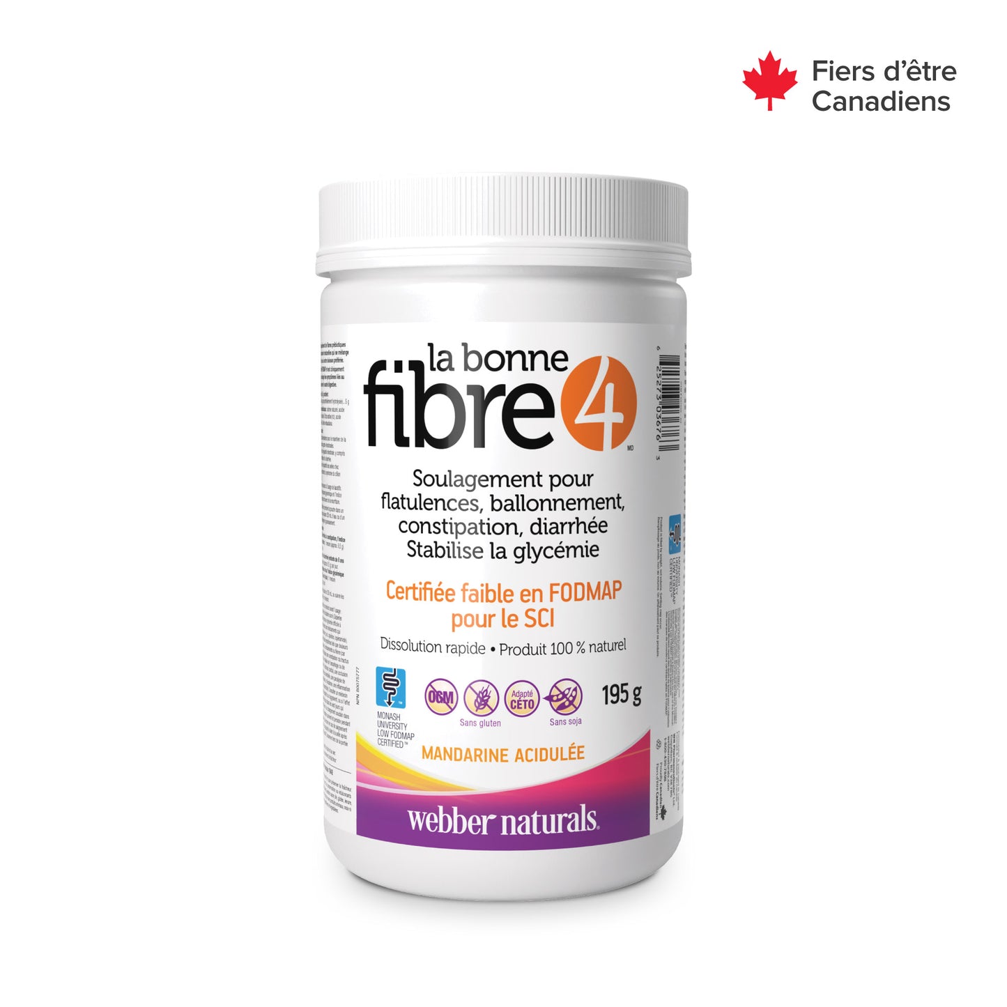 La bonne fibre4(MD) mandarine acidulée for Webber Naturals|v|hi-res|WN3676