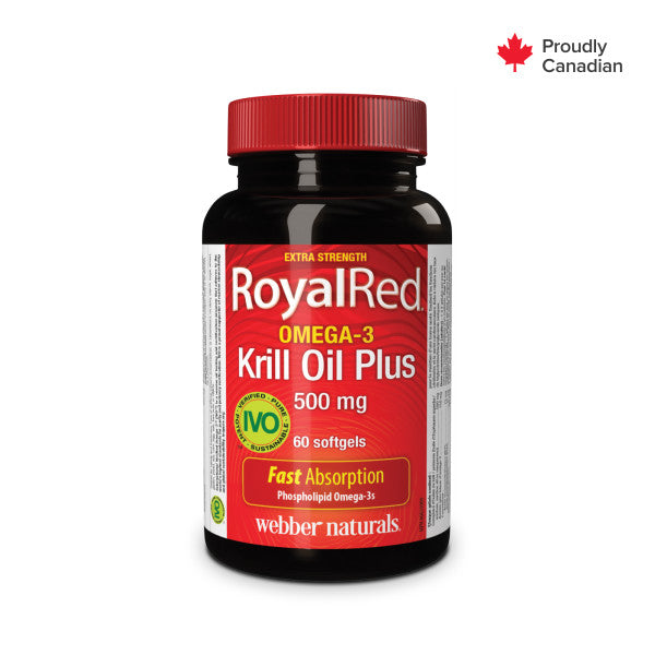 RoyalRed Oméga-3 Huile de krill Plus Ultra-fort 500 mg for Webber Naturals|v|hi-res|WN3399