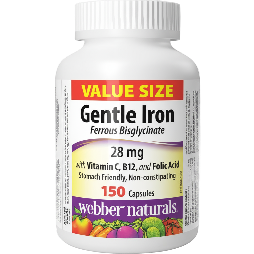 Fer doux avec vitamine C, B12 et acide folique