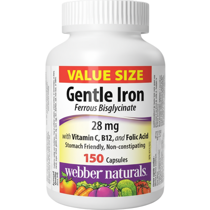 Fer doux avec vitamine C, B12 et acide folique