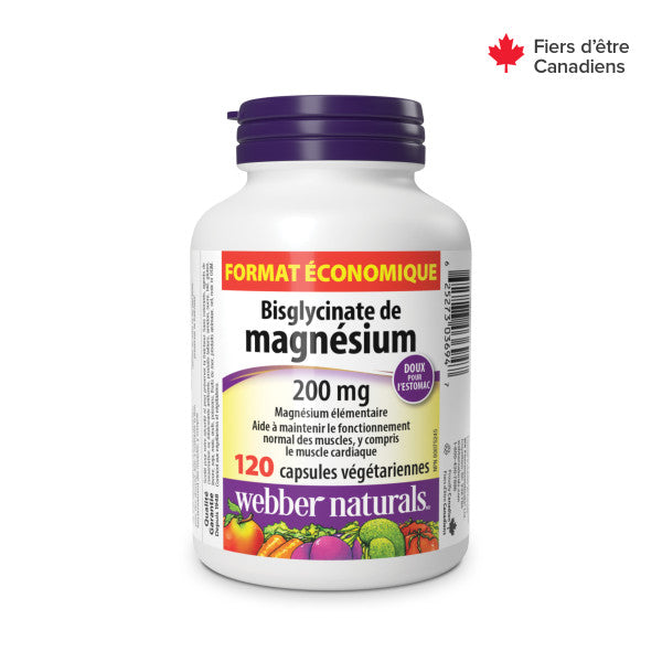 Bisglycinate de magnésium 200 mg for Webber Naturals|v|hi-res|WN3694