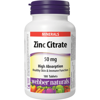 Zinc Citrate 50 mg for Webber Naturals|v|hi-res|WN5053