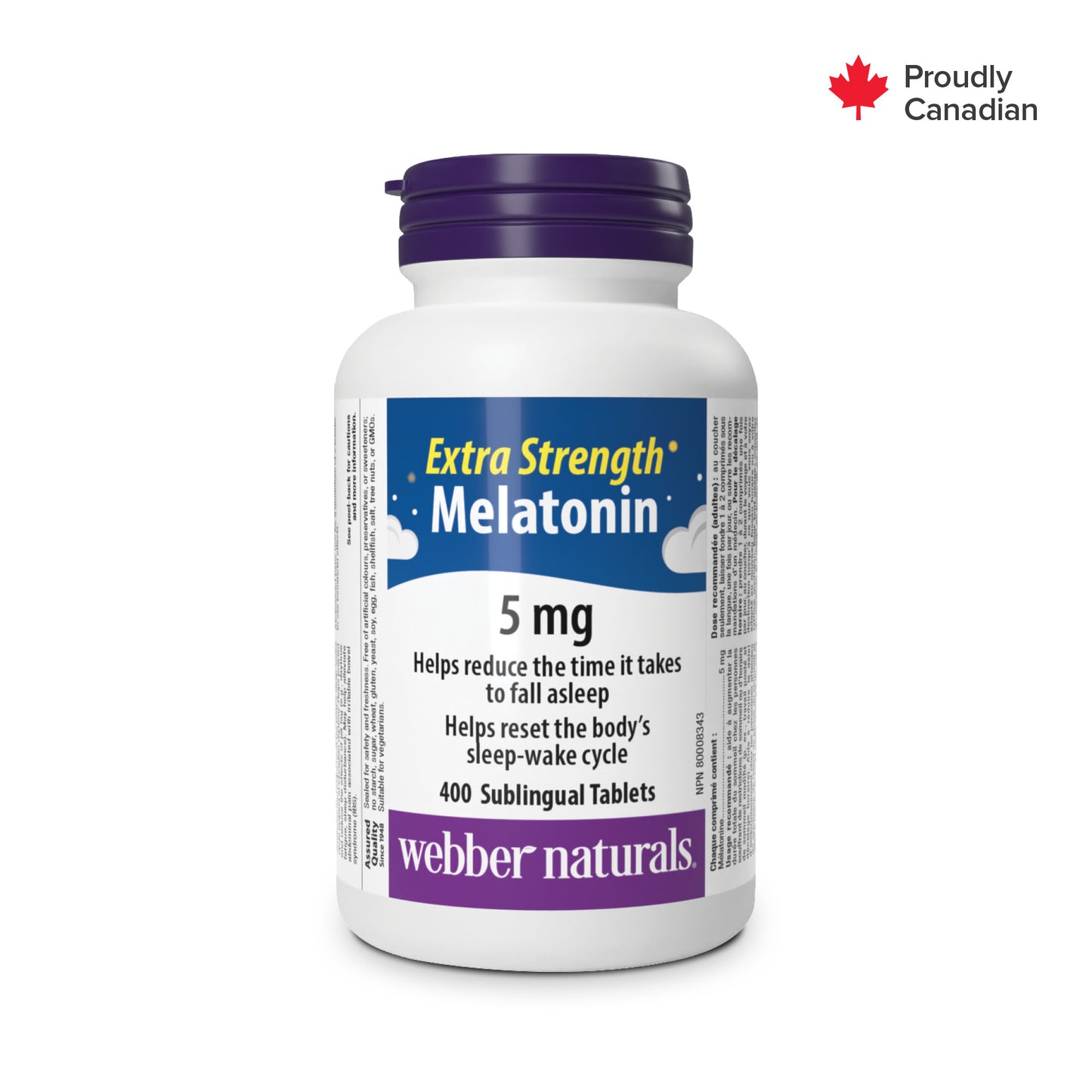 Melatonin Extra Strength 5 mg Sublingual Tablets for Webber Naturals|v|hi-res|WN5288
