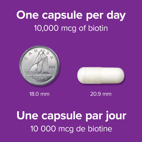 Extra Strength Biotin Vegetarian Capsules, image-enhanced-pill