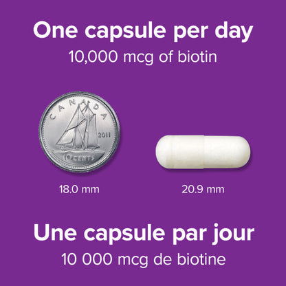 Extra Strength Biotin Vegetarian Capsules, image-enhanced-pill