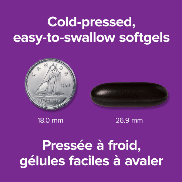 Flaxseed Oil Cold Pressed Softgels, image-enhanced-pill