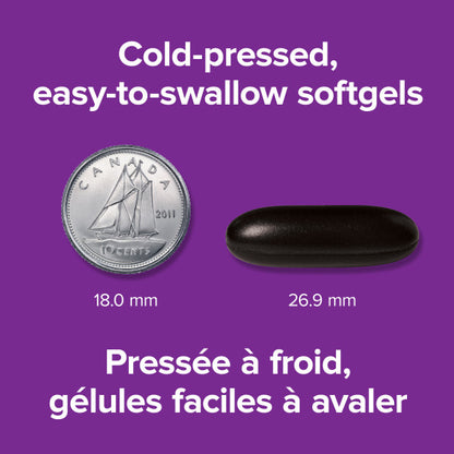 Flaxseed Oil Cold Pressed Softgels, image-enhanced-pill