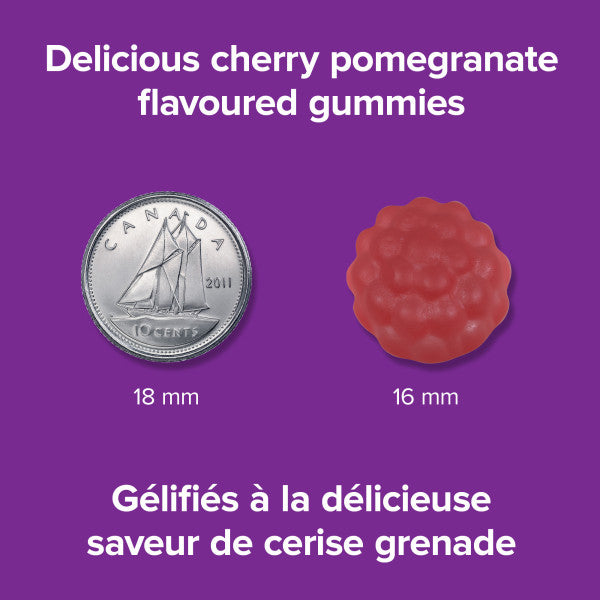 Melatonin Gummies 10 mg Gummies Cherry Pomegranate, image-enhanced-pill