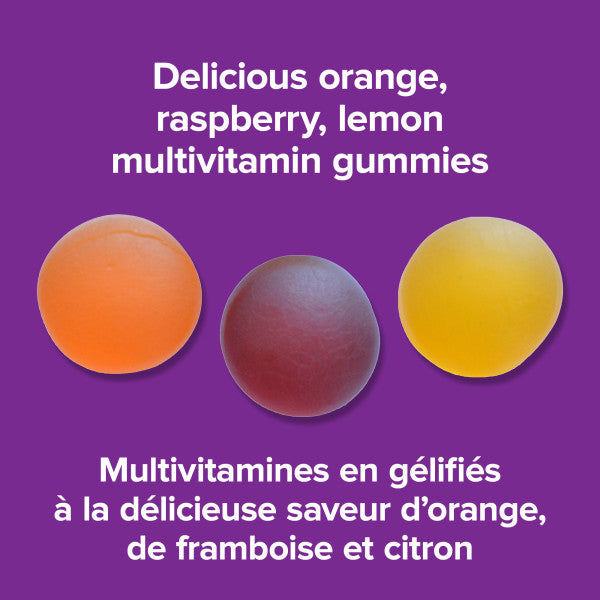 Multivitamin Gummies Orange · Raspberry · Lemon Gummies, image-enhanced-pill