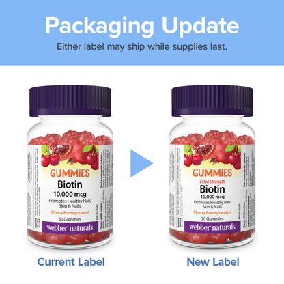 Biotin Extra Strength 10,000 mcg Gummies, image-misc