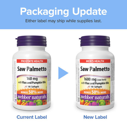 Saw Palmetto with Flax and Pumpkin Oils 1600 mg, image-misc