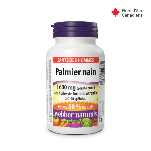 Saw Palmetto with Flax and Pumpkin Oils 1600 mg for Webber Naturals|v|hi-res|WN3840