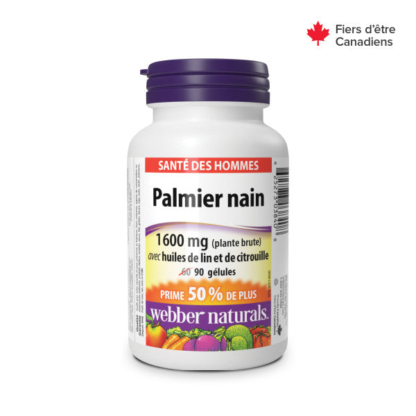 Palmier nain avec huiles de lin et de citrouille 1 600 mg for Webber Naturals|v|hi-res|WN3840