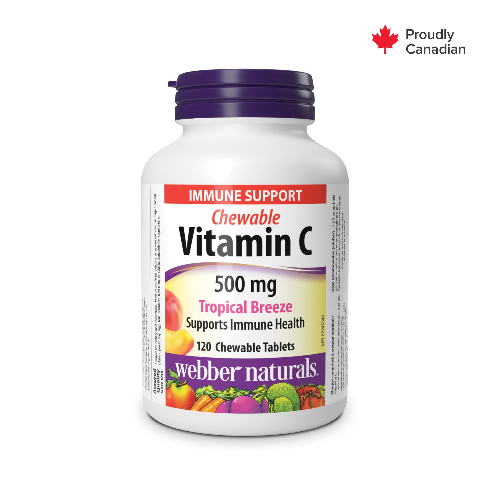 Vitamine C à croquer brise tropicale for Webber Naturals|v|hi-res|WN3589