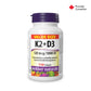 Vitamin K2+D3 120 mcg/1000 IU for Webber Naturals|v|hi-res|WN3929