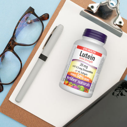 Lutein Extra Strength  20 mg with 3.5 mg Zeaxanthin for Webber Naturals|v|hi-res|WN3828