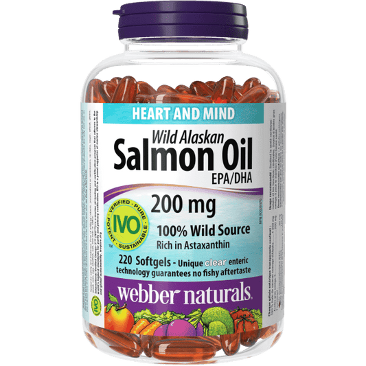 Wild Alaskan Salmon Oil EPA/DHA 200 mg  for Webber Naturals|v|hi-res|WN3396