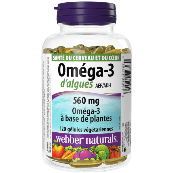 Oméga-3 d’algues AEP/ADH  for Webber Naturals|v|hi-res|WN5291