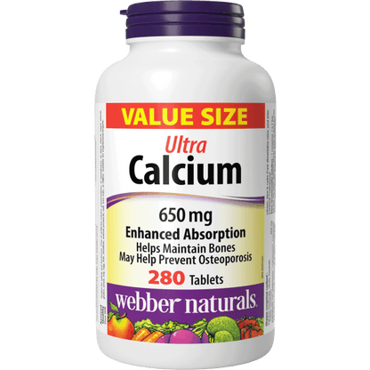 Ultra Calcium  650 mg  280 Tablets, image-hi-res
